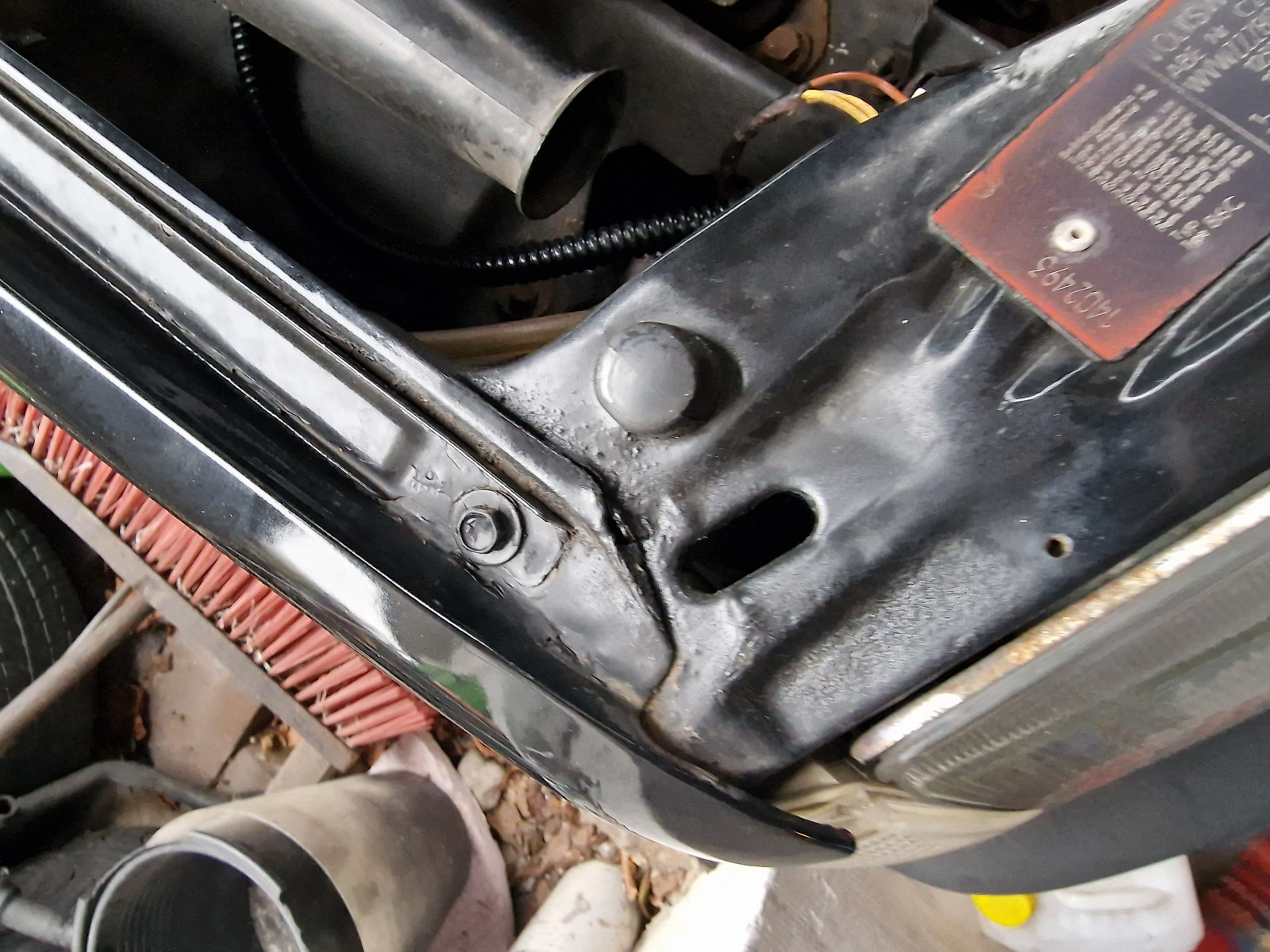 Polo 86c Motorhalter schief oder doch Krümmer?