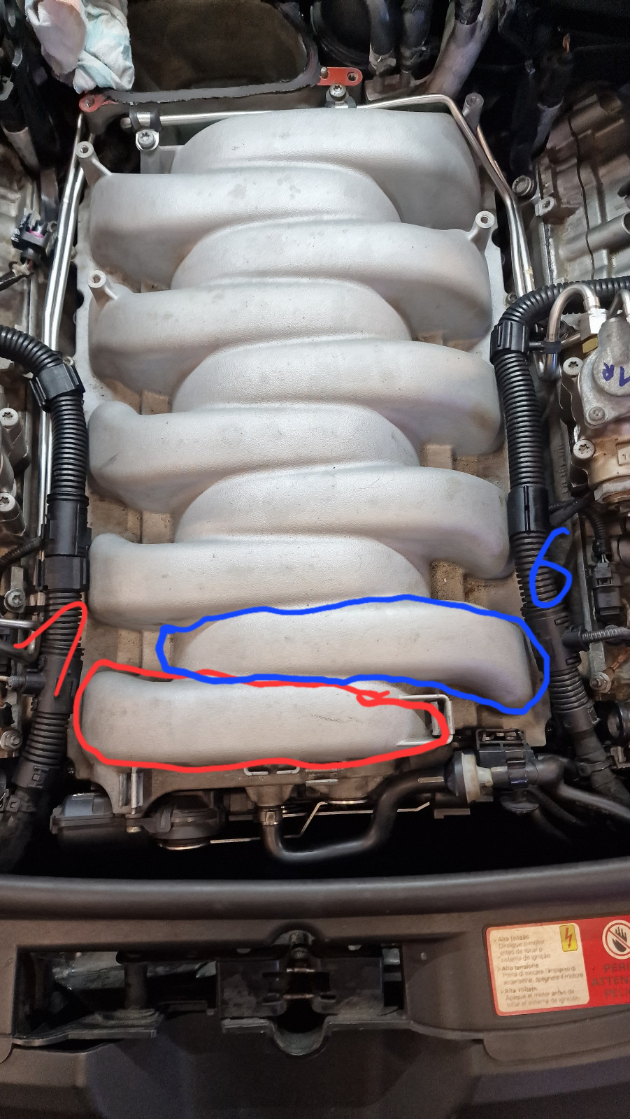 S6 V10 5.2 FSI Ansaugbrücke Klappe defekt