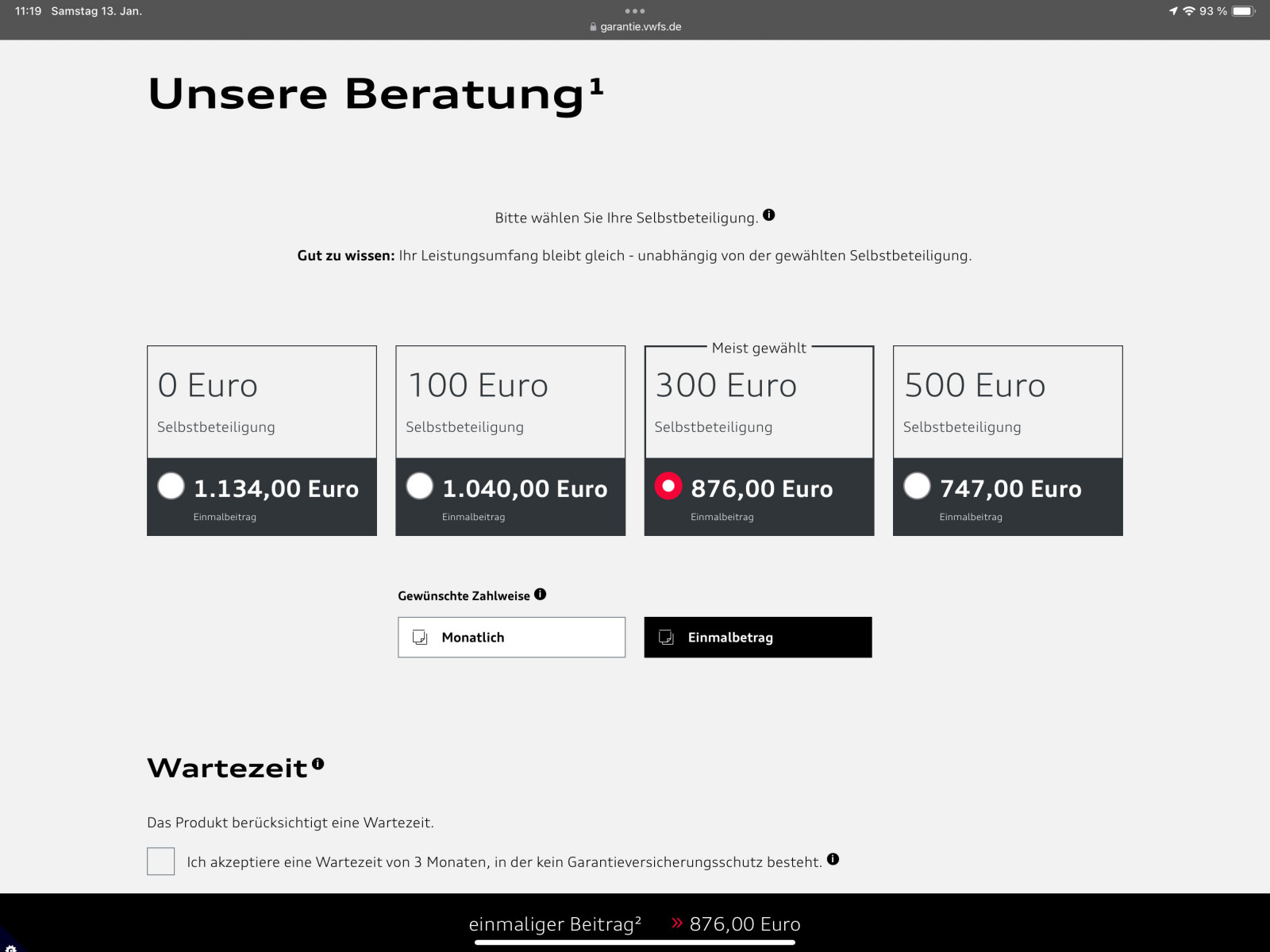Gebrauchtwagengarantie 1 Jahr, danach verlängern? Bj.20 FL KM Aktuell 20.000km
