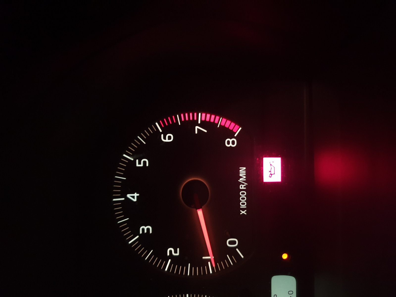 Volvo C70, niedriger Öldruck Warnleuchte