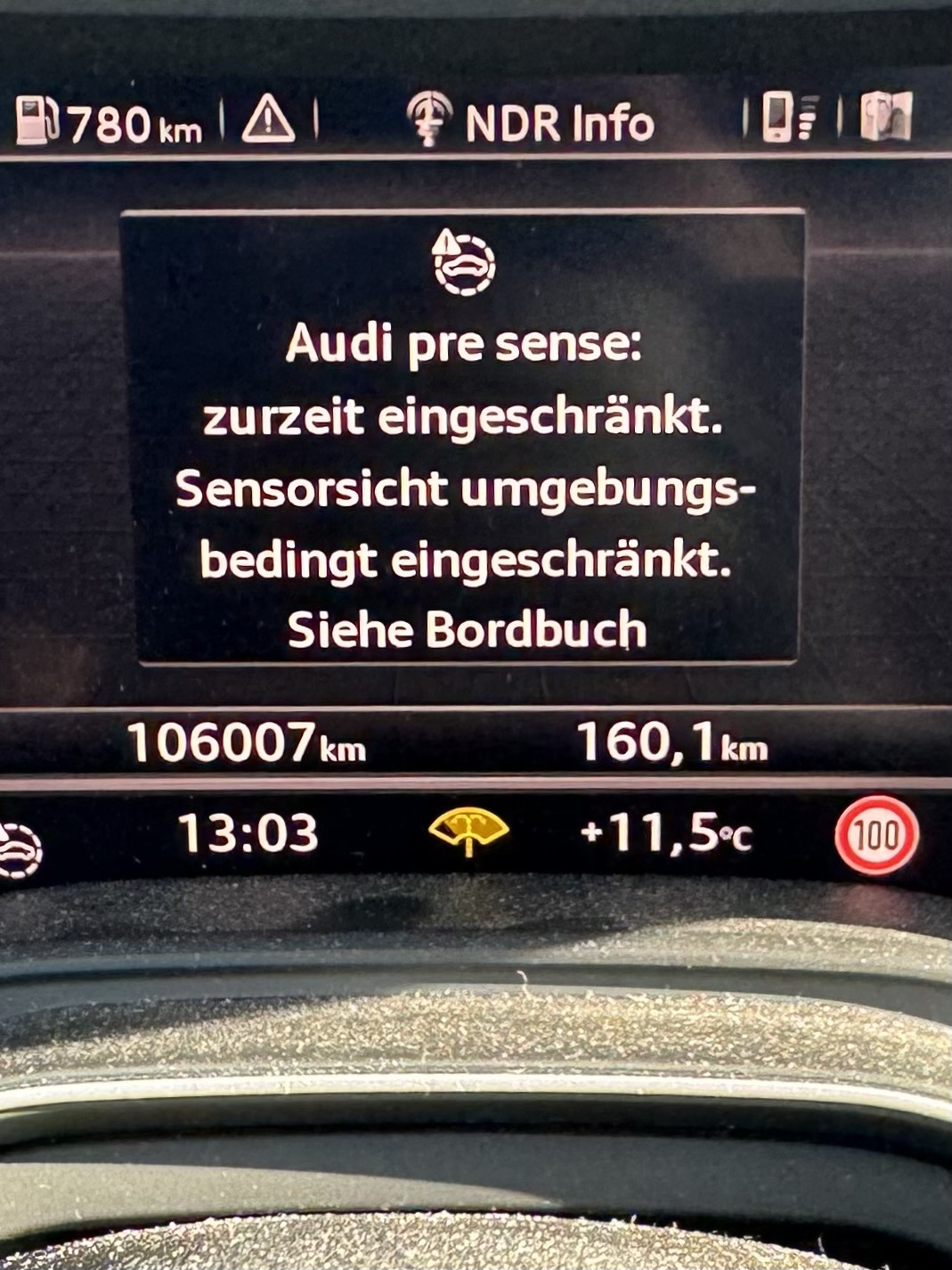 A4 B9 Radarsensor Problem