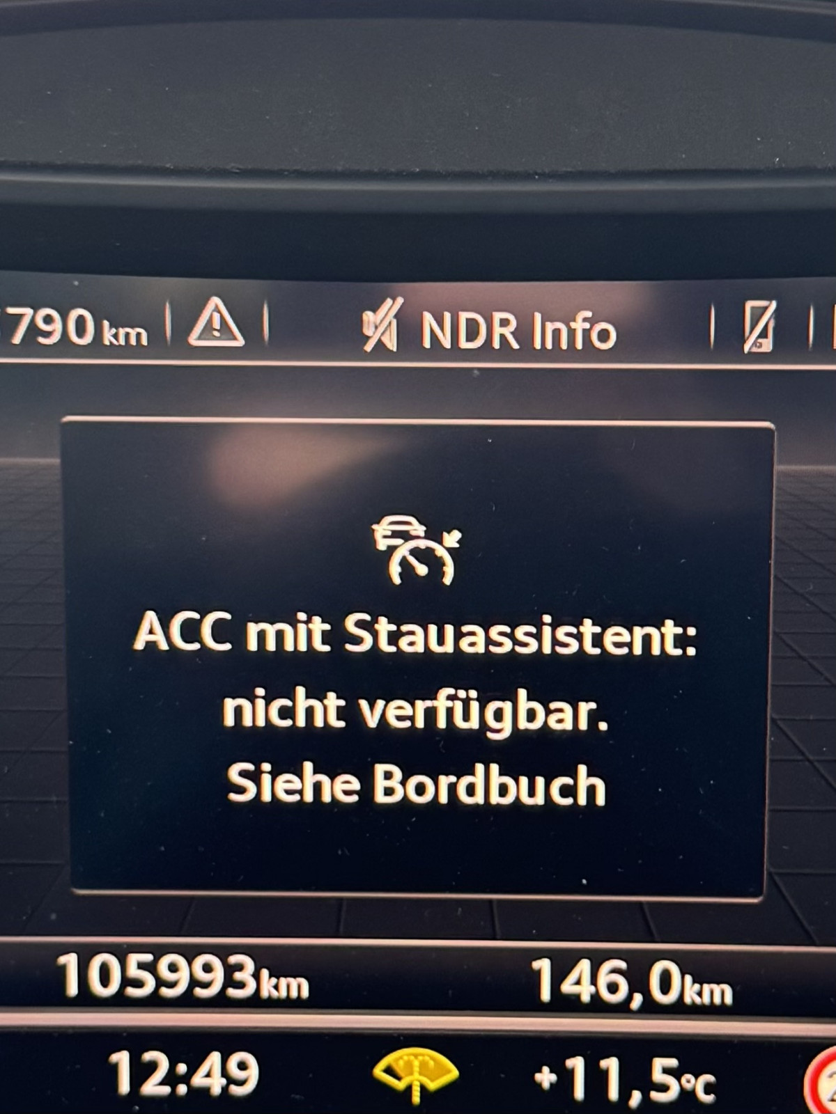 A4 B9 Radarsensor Problem