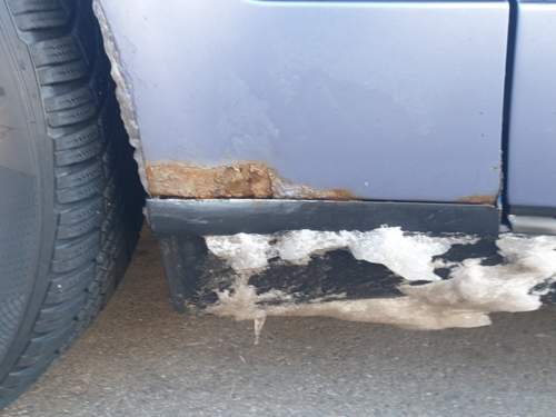 Rost am vorderen Kotflügel entfernen, wie heissen di...