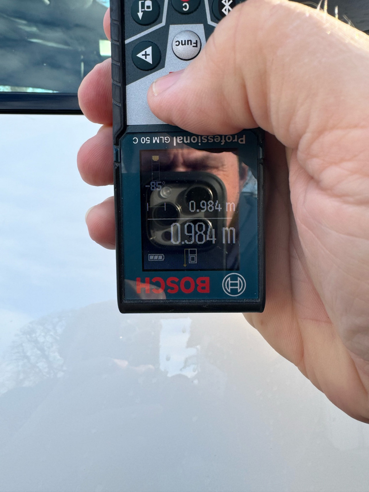 Abstand i4 Außenspiegel zum Boden