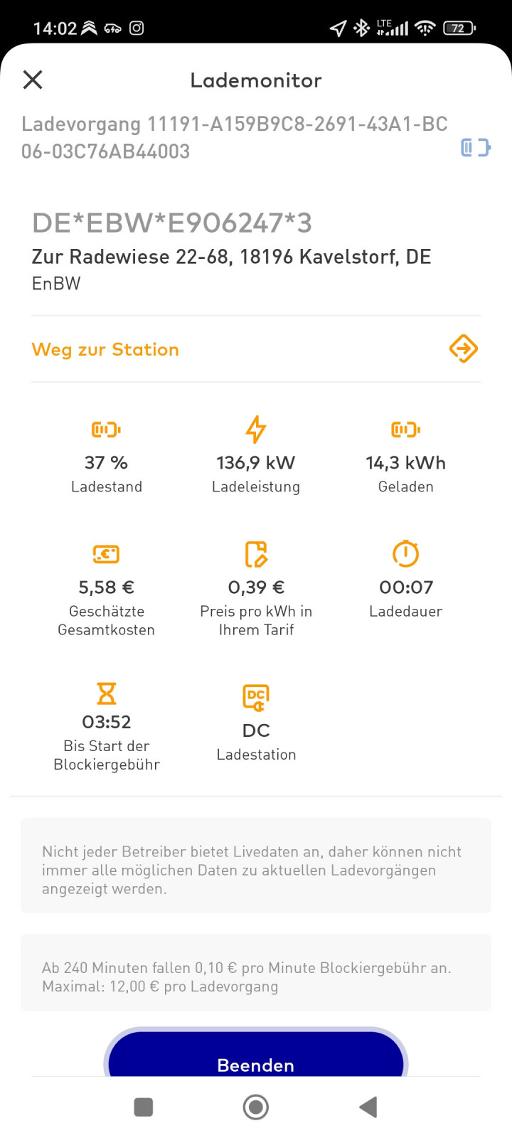 Q4 40/45/50 e-tron Ladeleistung