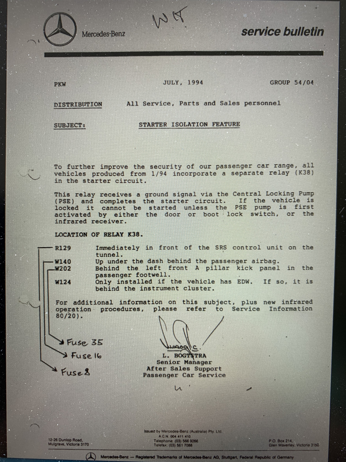 Relais Kraftstoffpumpen