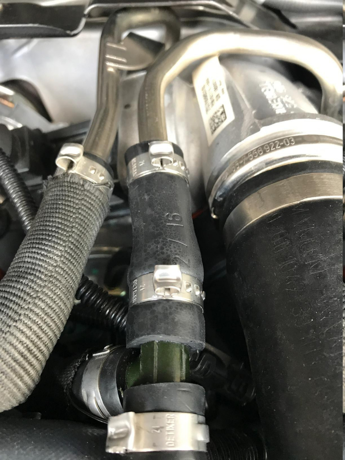 Unzufriedene Reperatur Kühlleitung