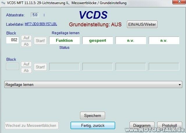 00492 - Karosserienickwinkel vom Steuergerät für Niveauregulierung