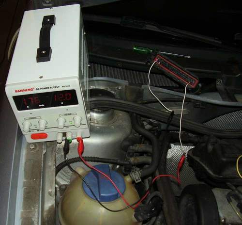 Externe Bestromung von Ventil N91
