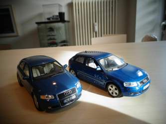 Links Schuco, rechts Minichamps