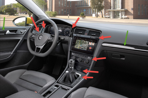 Golf7fl-plastikblenden