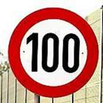 Tempo-100-schild-hat nicht interessiert