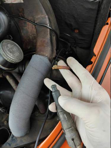 Mein Zündkerzenstecker "Metallfassung "