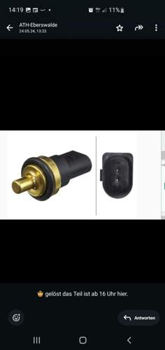 Verbauten sensor