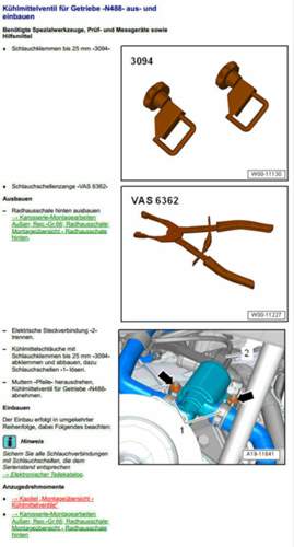 Ventilwechsel