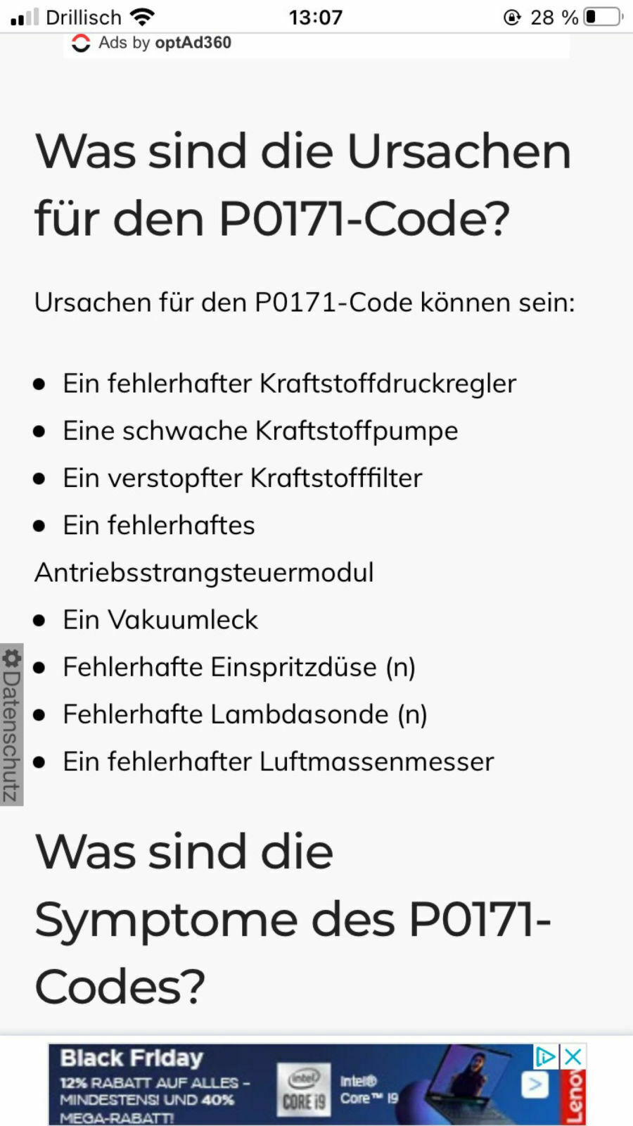 1.8 TFSI läuft beim Starten die ersten 30 Sekunden unruhig
