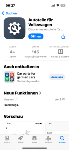 Autoteile für VW app