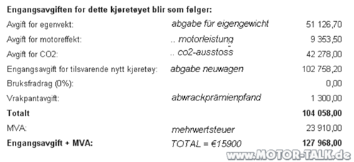 Neuimportloganmcvnorwegen