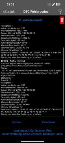 Fehlercodes