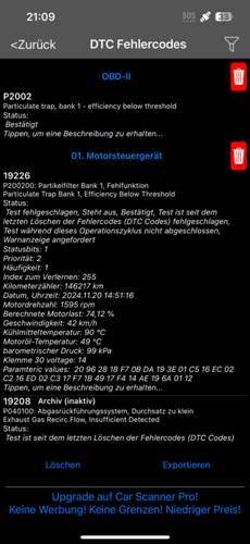 Fehlercodes