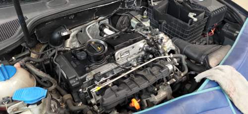 Motor vor dem zerlegen
