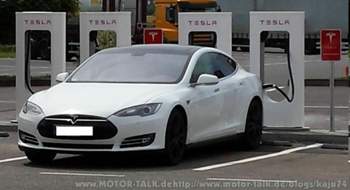 Hinfahrt am Supercharger
