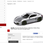Porsche Cayman E in 1:43