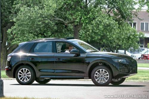 Der neue Audi Q5 bekommt eine geschwungene Seitenlinie mit ausgestellten Radhäusern