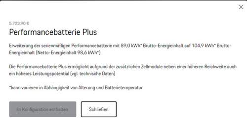 Details Option Batterie
