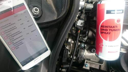Live Werte Differenzdrucksensor