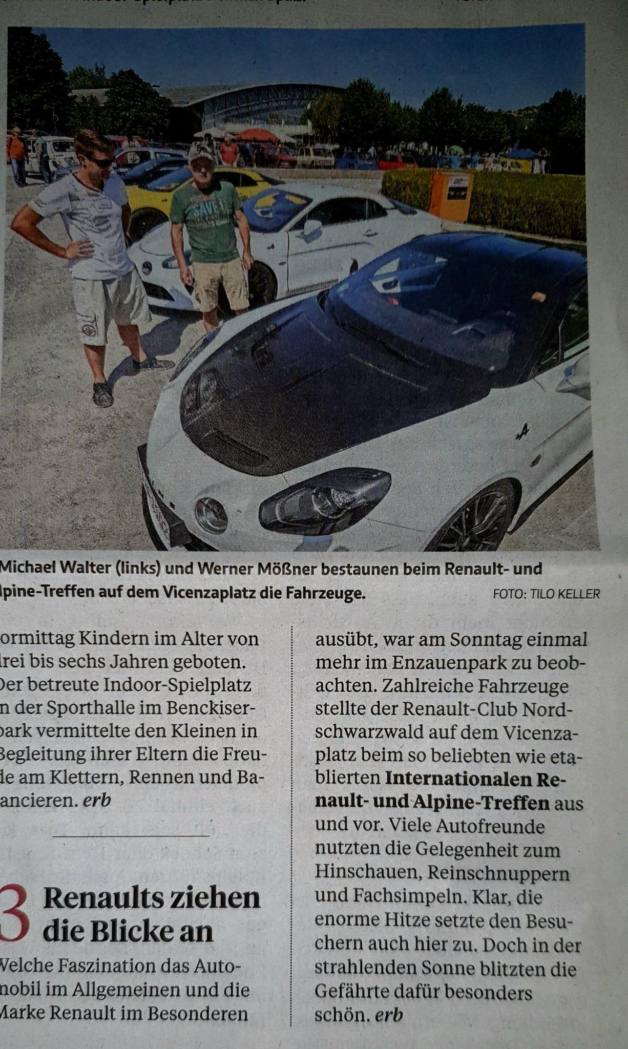 23. Intern. Alpine-, Renault- und Dacia Treffen in Pforzheim