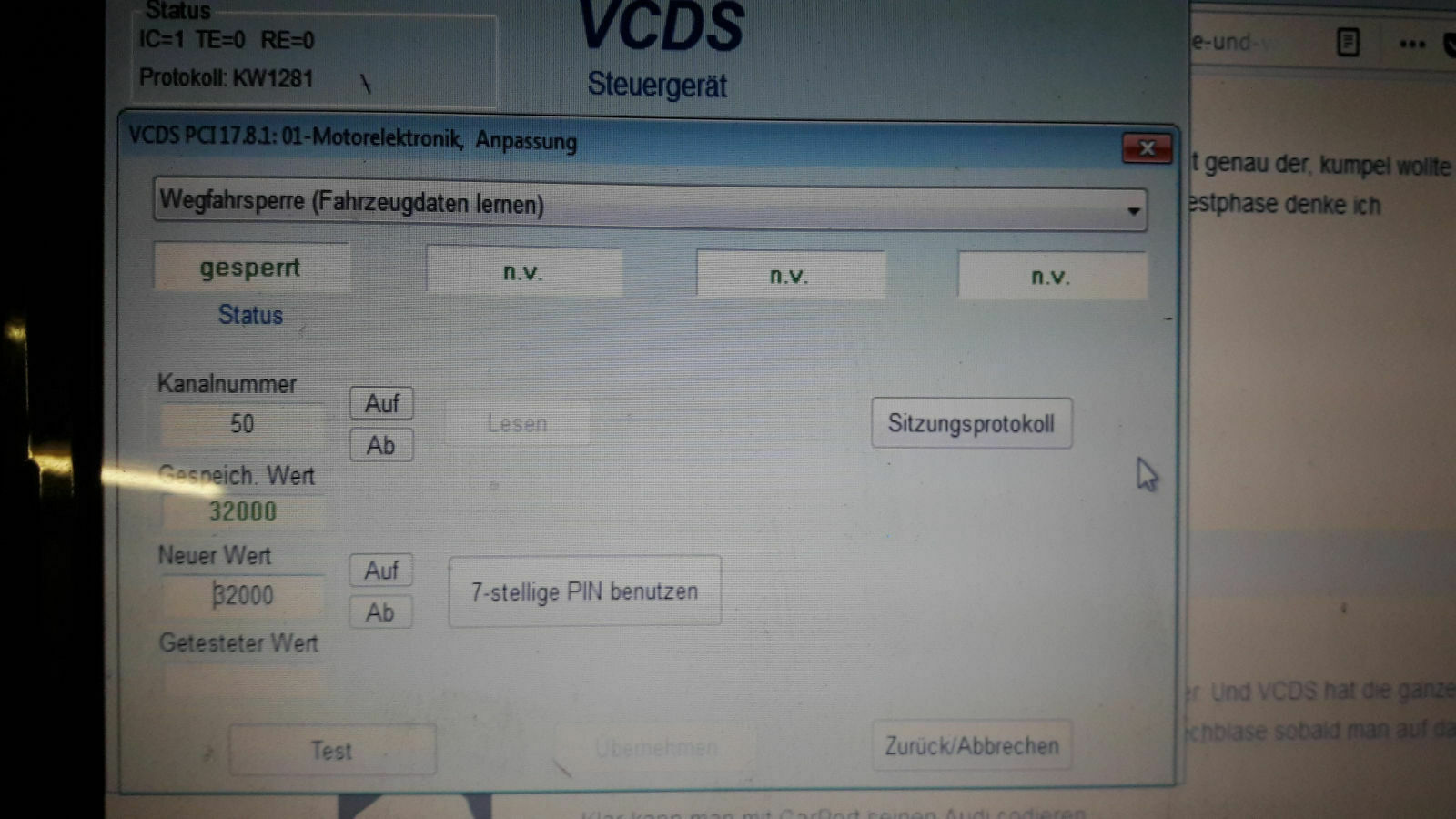 2.5 V6 TDI gebrauchtes Motorsteuergerät anlernen EDC 15