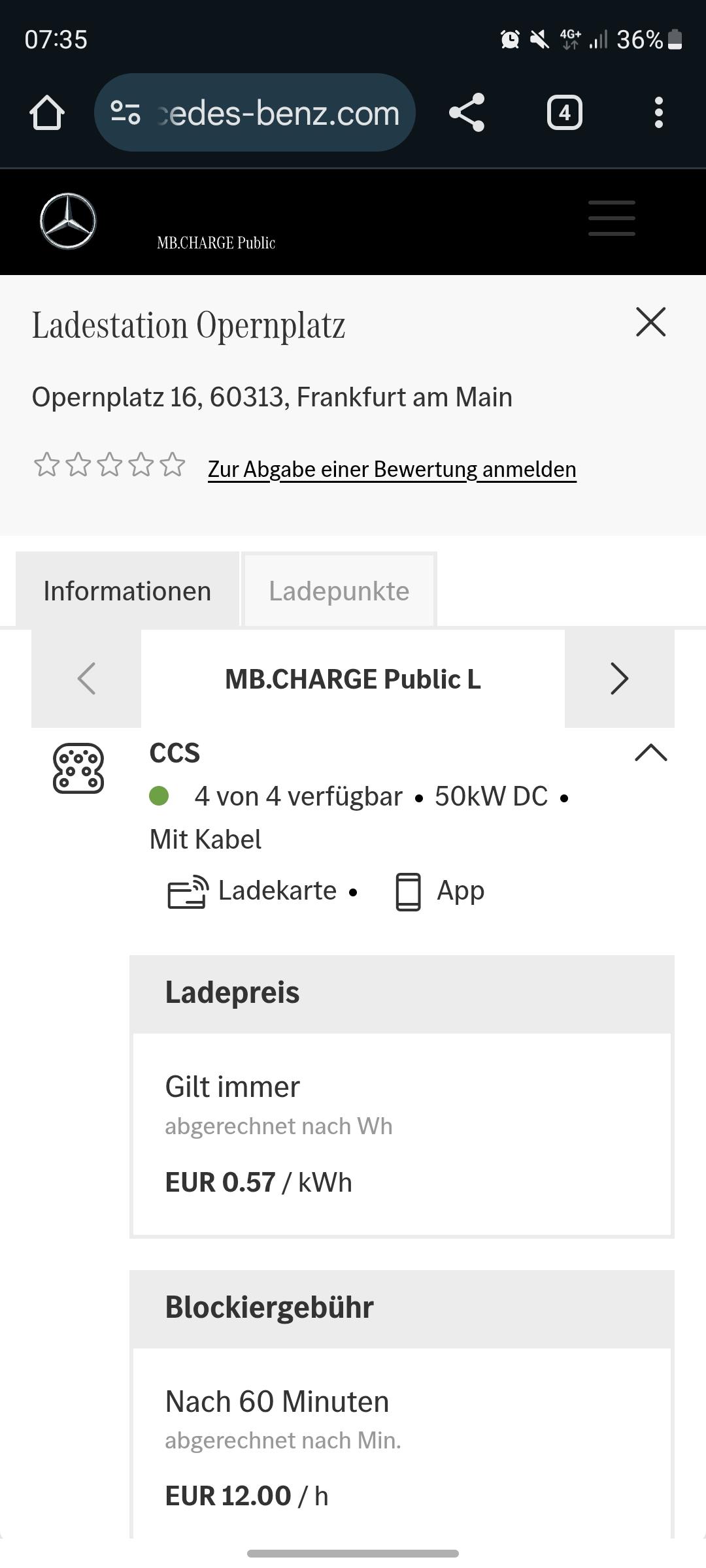 250€ Kosten weil Ladesäule 21h Blockiergebühr bucht
