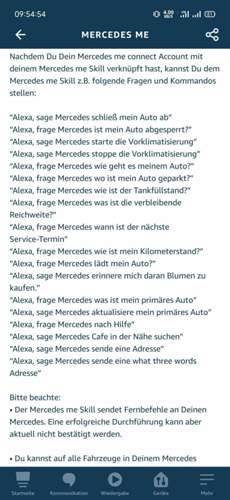 Alexa Mercedes Me