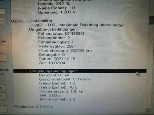 Fehlerspeicher