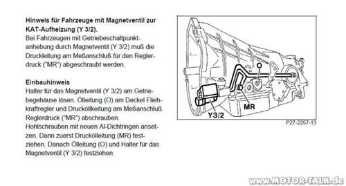 Schaltpunktanhebung