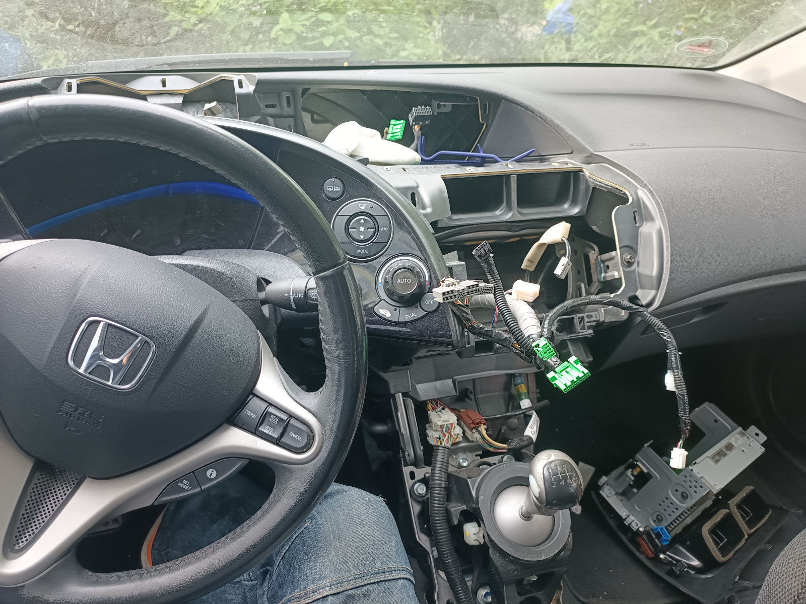 2Din umbau bei meinen Honda Civic FK2 Executive mit Navi