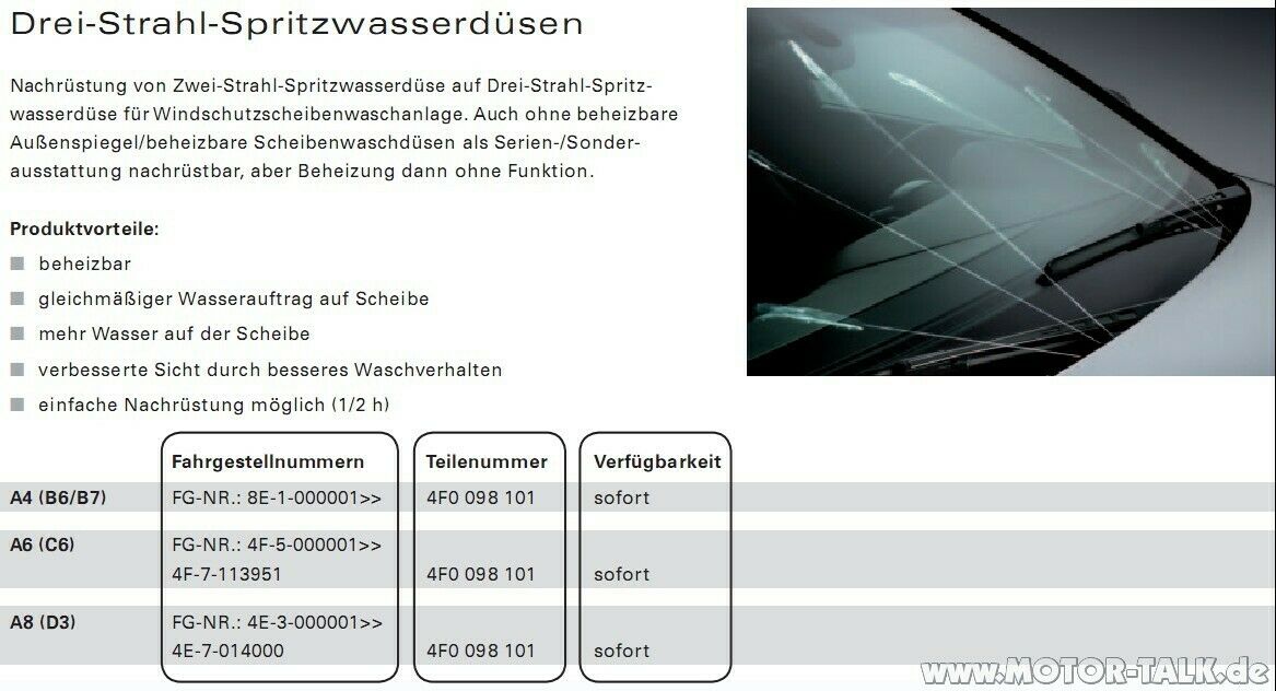 3 Strahldüsen Umrüstsatz