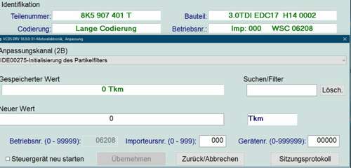 Initialisierung DPF