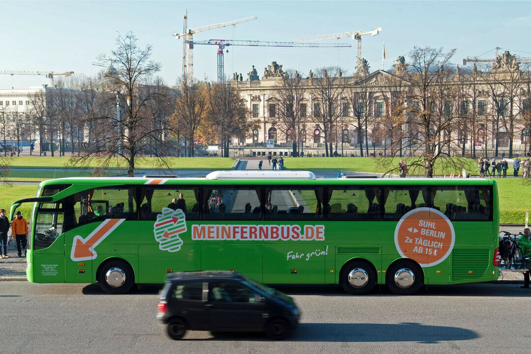 Mit 2.076 Fernbus-Abfahrten pro Woche belegt Berlin den Spitzenplatz unter den deutschen Städten