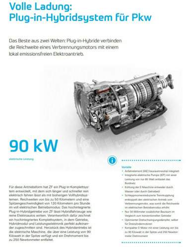 ZF 8HP Plug-In Hybridgetriebe