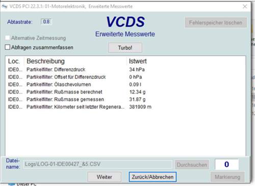 Diffdruck