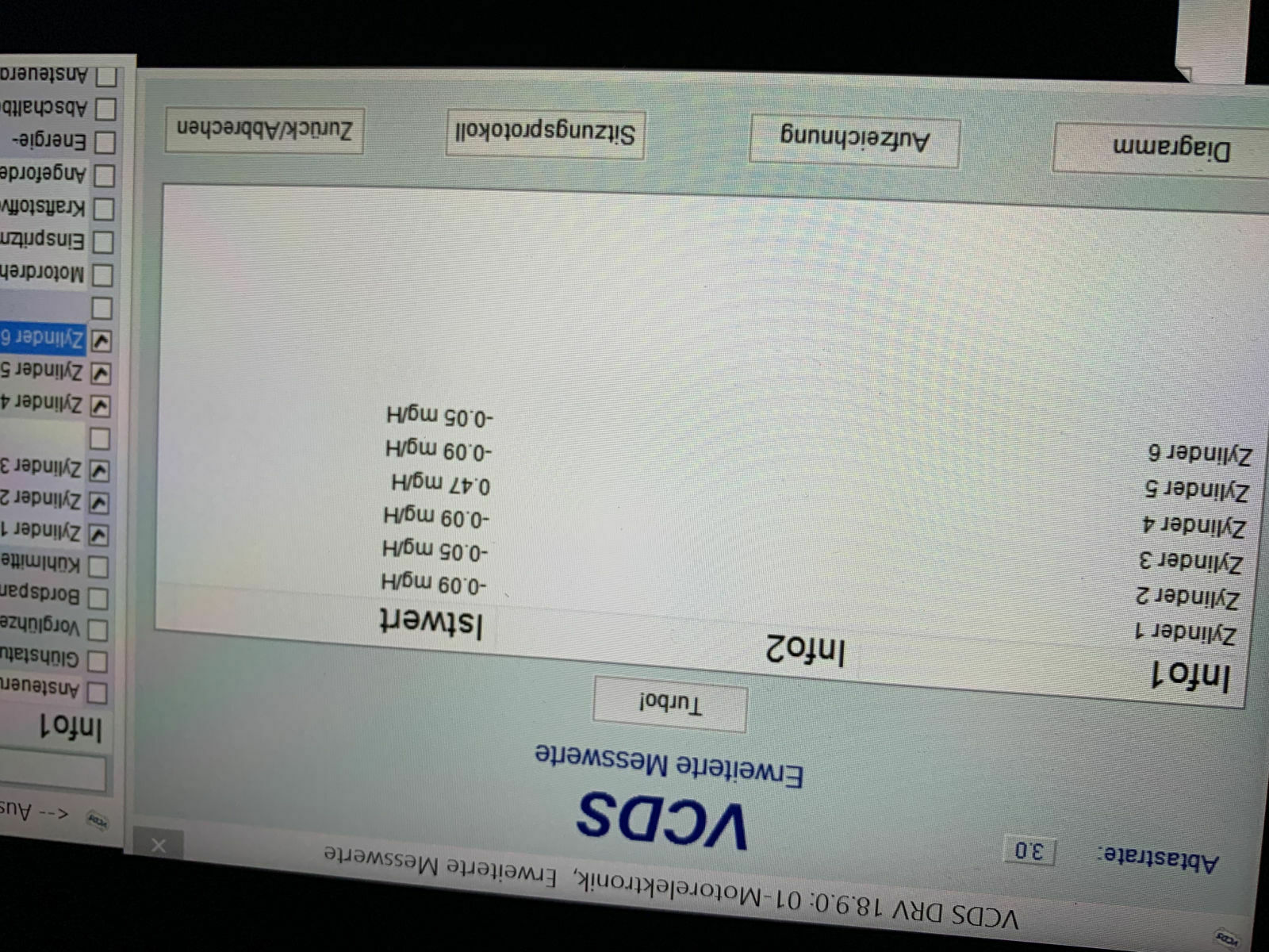 3.0TDI Injektorenwerte