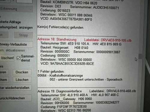 Fehlerspeicher