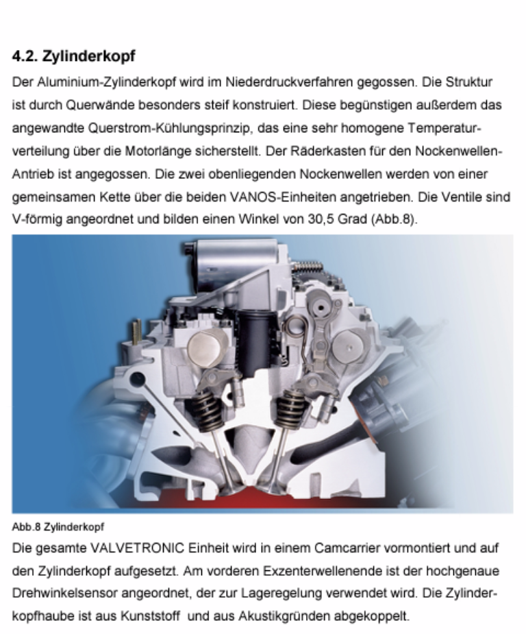 316i, Motor N42 - Frage zu Vanos-Dichtringen
