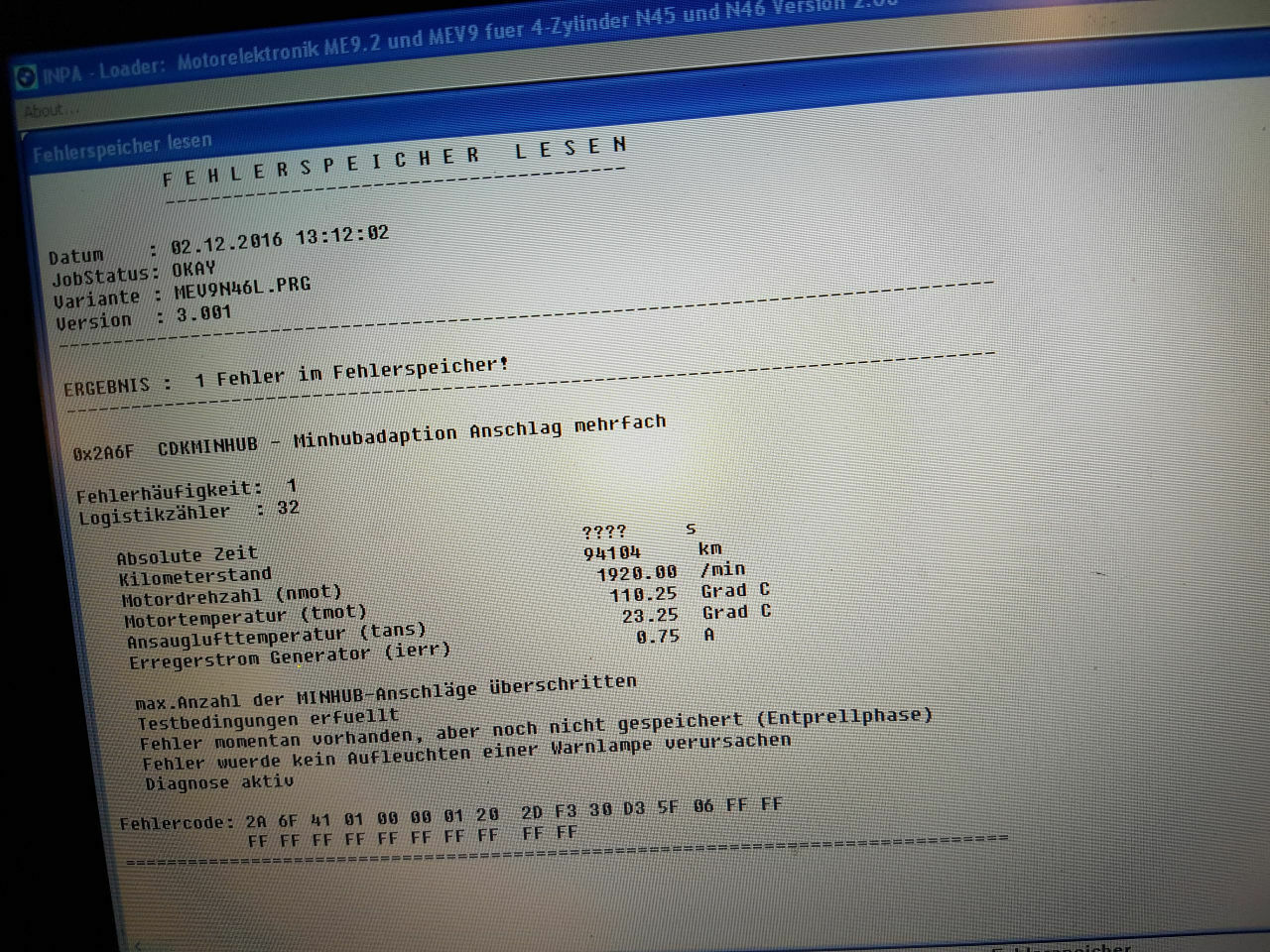 320i - Leerlaufdrehzahl normal?