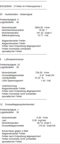 E36-fehlerspeicher