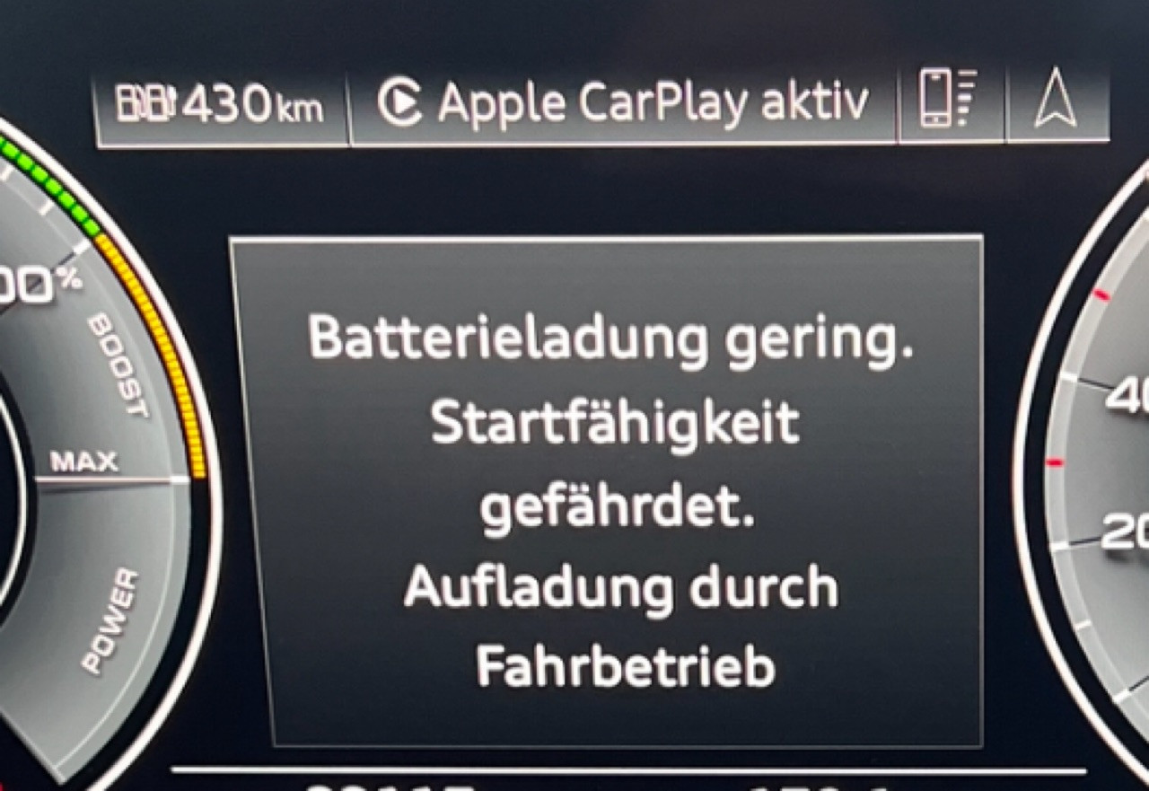 45 TFSIe: Laden des Akkus nicht möglich