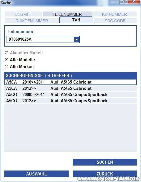 5 Doppelspeichen vom A4 8k