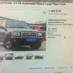 Der Nissan Pathfinder war günstig, ..viel Auto fürs Geld.